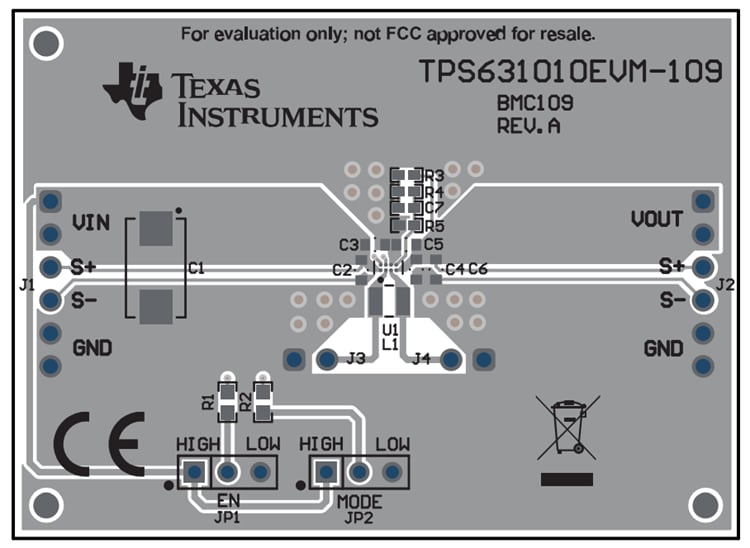 Texas Instruments TPS631010EVM-109評価モジュール